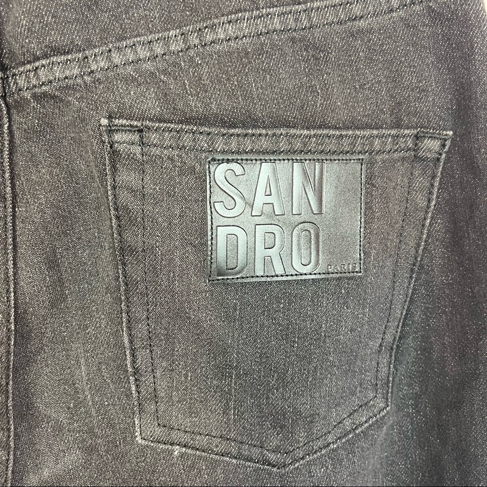 Sandro Paris High Waisted Straight Cut Jeans, size EU 42 - Picture 7 of 10